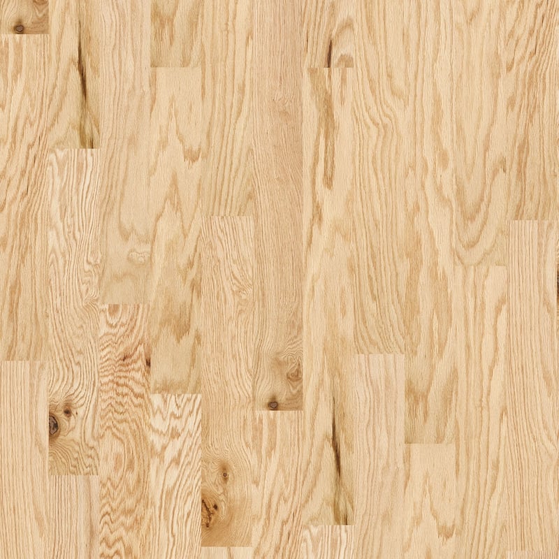 Shaw Albright Oak 5" Wide Smooth Engineered Red Oak Hardwood Flooring - Rustic Natural