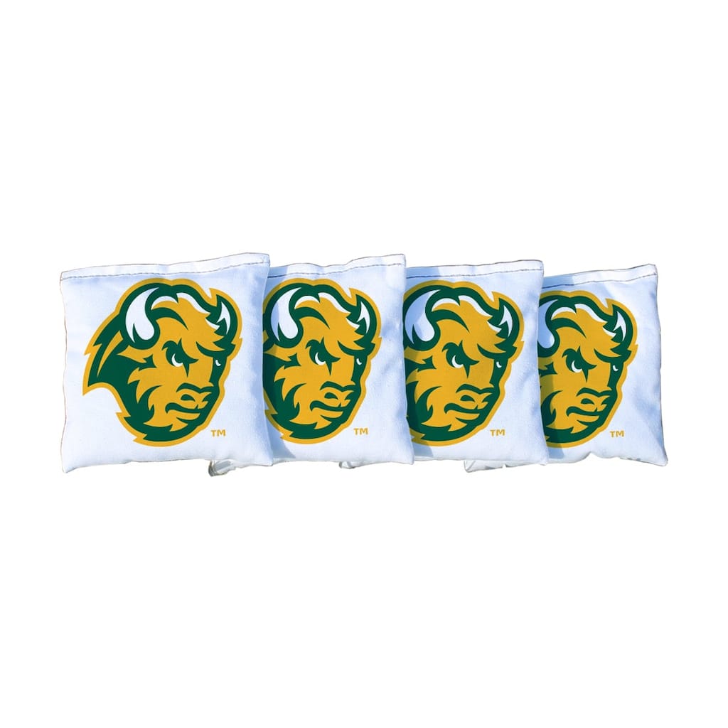 North Dakota State White Cornhole Bags
