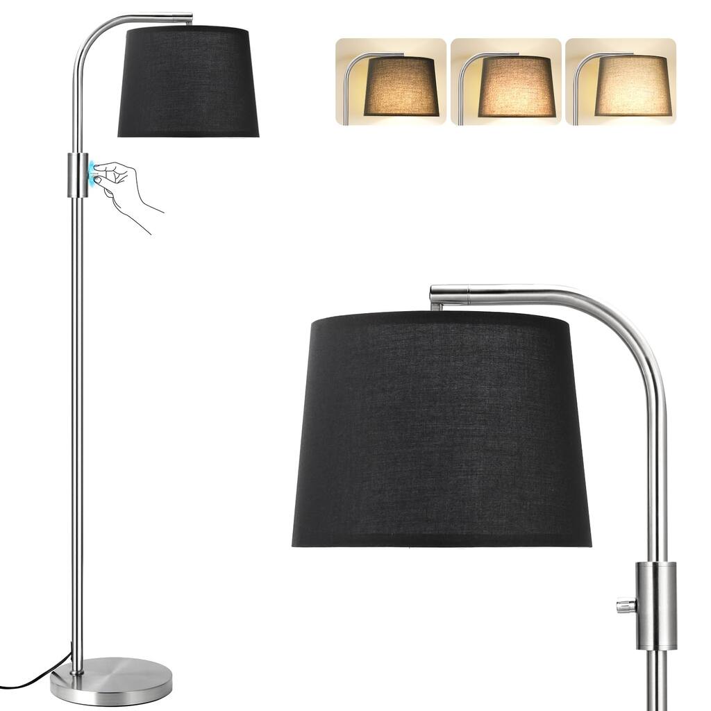 Fully Dimmable Floor Lamp - Floor Lamps 9W LED Light Bulbs, Standing Lamps for Living Room, Modern Standing Light Tall Lamp