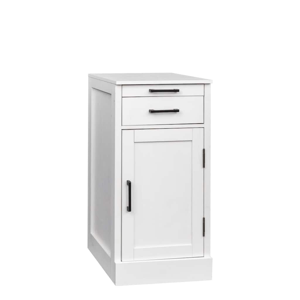 35.43''H White Modular Buffet Cabinet