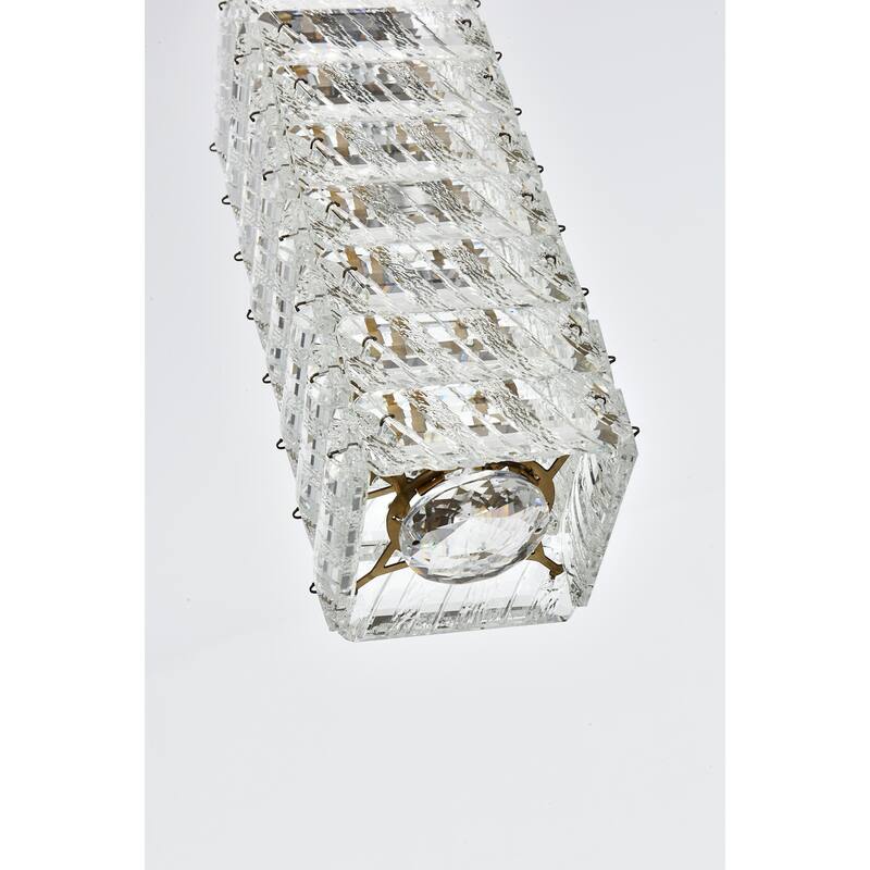 Elegant Lighting 3680D1 Aston 7" Wide Crystal Mini Pendant