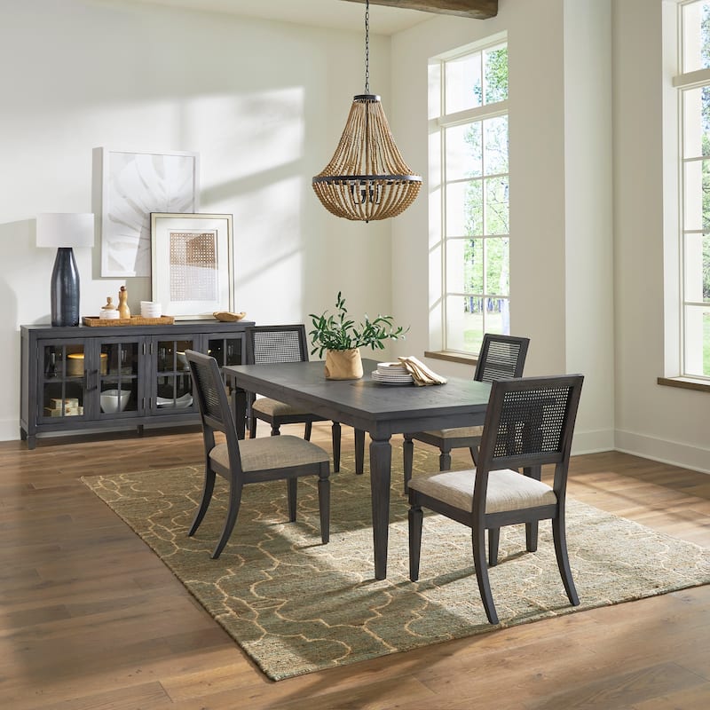Caruso Heights Aged Whiskey Rectangular Table Set - 5 Piece