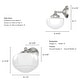 preview thumbnail 3 of 4, Hunter Saddle Creek 1-Light Wall Sconce - Modern Schoolhouse, Transitional - Damp Rated!