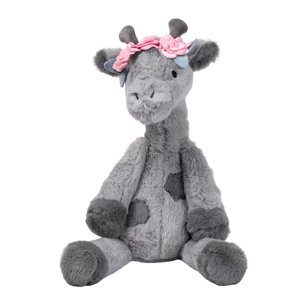 slide 2 of 6, Lambs & Ivy Giraffe and a Half Gray Plush Stuffed Animal Toy - Skylar