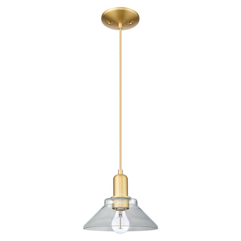 Innovations Lighting Endless Possibilities Arcadia - Orwell - 1 Light 8" Cord Hung Mini Pendant - Clear/Satin Gold