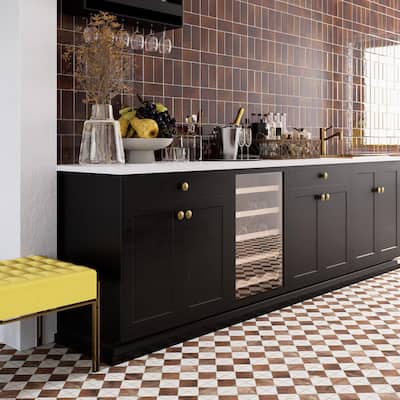 Merola Tile Viva Espresso 3" x 6" Ceramic Wall Tile
