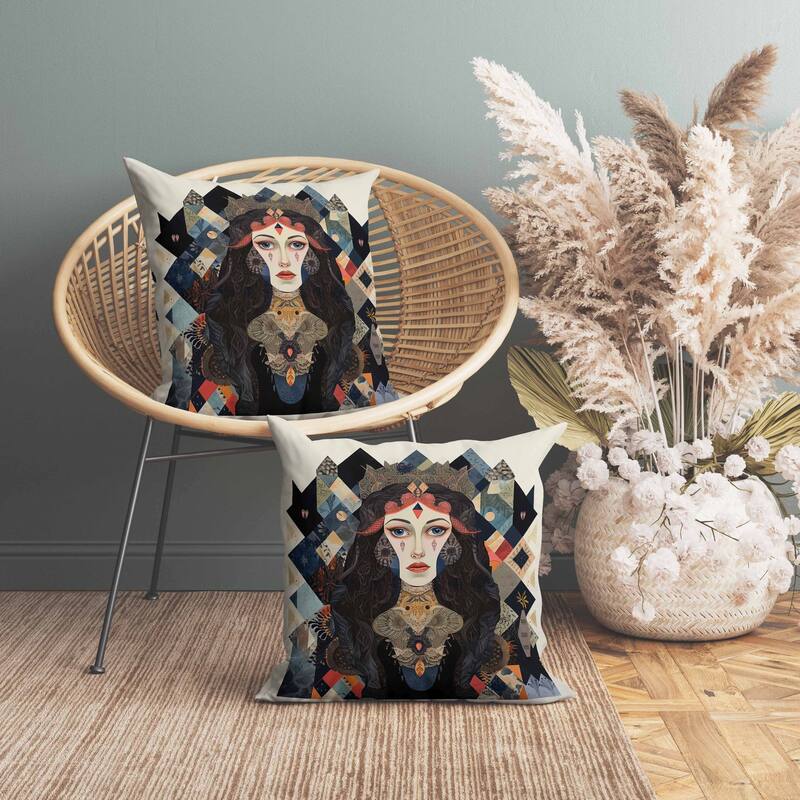 Supreme Serenity Indoor/Outdoor Reversible Throw Pillow Multi