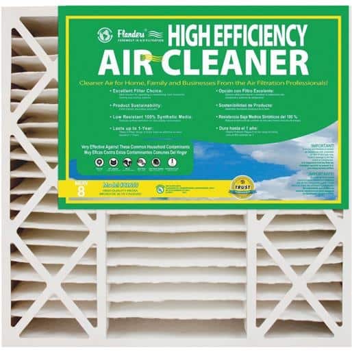Shop Flanders 20x20x4 5 Furnace Filter 82655 0452020 Unit Each Contains 2 Per Case Overstock 17503521
