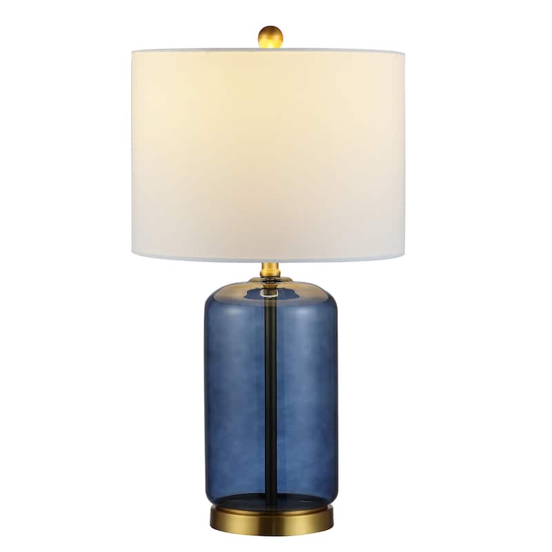 SAFAVIEH Lighting Gosselke 26-inch Glass Table Lamp - 14" x 14" x 26" - 14Wx14Dx26H