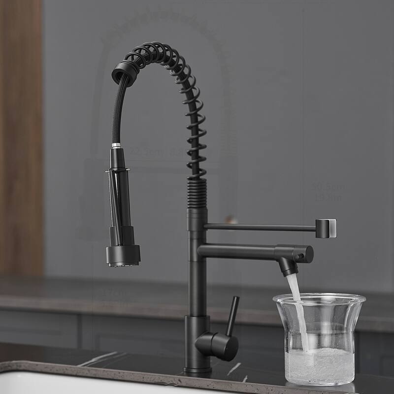 Commercial Stainless Steel Single Handle Kitchen Faucet