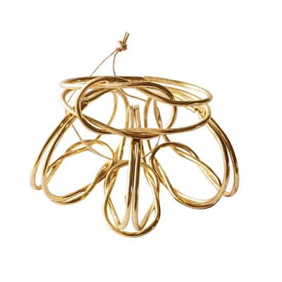 Metal Twisted Napkin Rings - 2.8"L x 1.0"W x 1.8"H