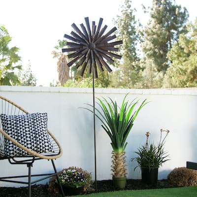 Alpine Corporation Outdoor Wind Spinner Stake Yard Decoration
