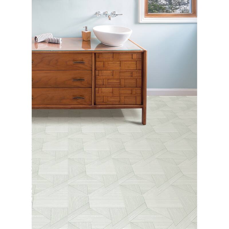 FloorPops Neutral Frey Peel & Stick Floor Tiles