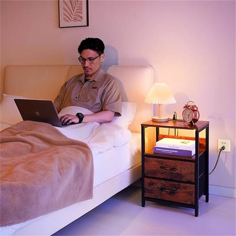 Nightstand with Charging Station