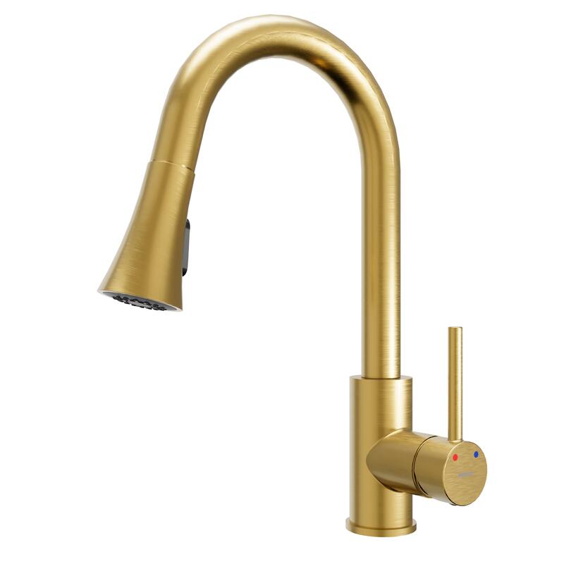Karran Weybridge Single-Handle Pull-Down Sprayer Kitchen Faucet