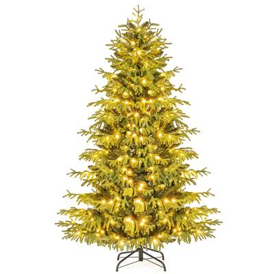 Costway 6/7/8 FT Artificial Christmas Tree with 270 LED Lights, 746 - See Details