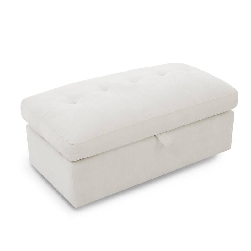 Double Recliner Chair with Adjustable Backrest, Storage Ottoman, USB Port & Phone Stand