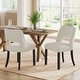 preview thumbnail 18 of 62, Set of 2/4/6 Modern Fabric Upholstered Dining Room Chair Kitchen Chairs with Wood legs Set of 2 - Beige