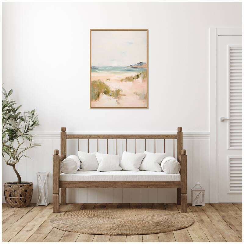 Kate and Laurel Tranquil Landscape V expansion by Amy Lighthall Framed Canvas Wall Art Print