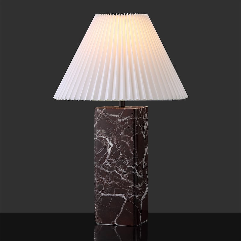 SAFAVIEH Couture Mackenzie Square Marble Table Lamp - 16"W x 16"D x 25"H