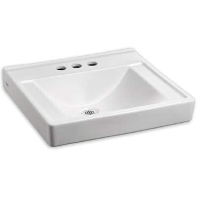 American Standard Decorum 20" Wall Mounted Bathroom Sink with