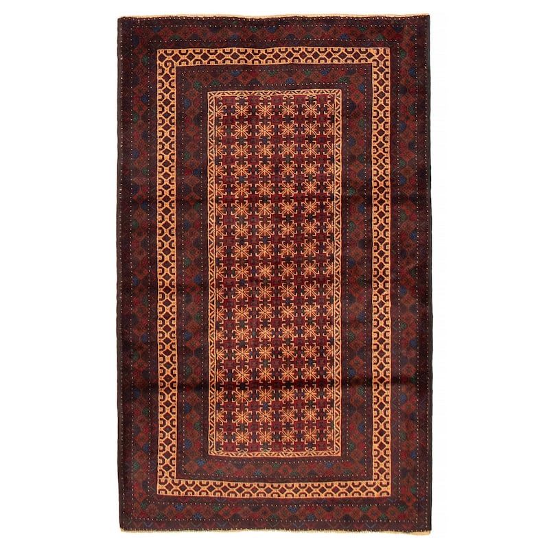 Teimani Beige Rug 4'1" x 6'9" - 4'1 x 6'9 - Beige - 4'1 x 6'9
