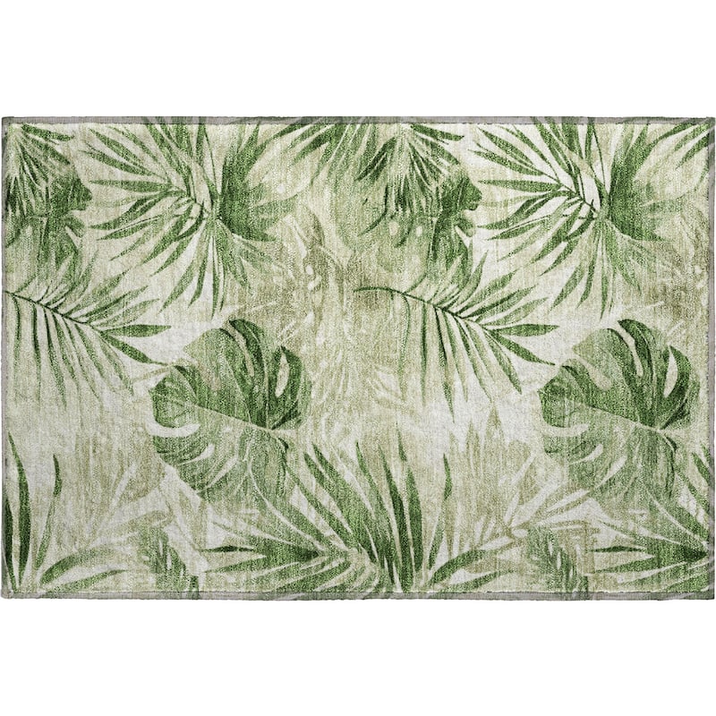 Premium Washable Super Soft Tropical Floral Mayfield Rug
