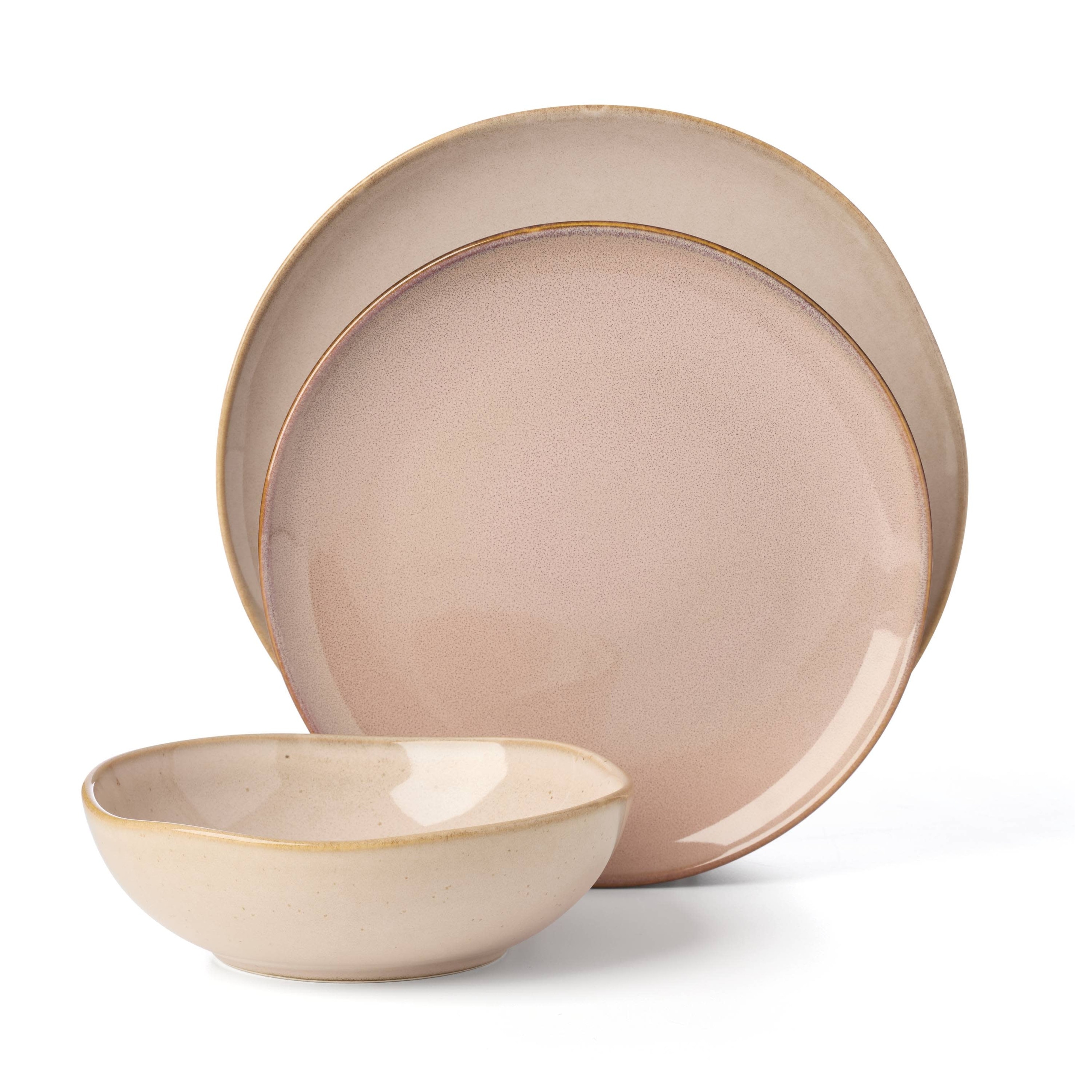 Oneida Organic Shades 12-Piece Dinnerware Set , Clay - Bed Bath