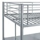 preview thumbnail 4 of 4, Walker Edison Abner Silver Metal Full Size Loft Bed
