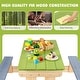 preview thumbnail 8 of 8, Gymax 3-in-1 Kids Picnic Table Outdoor Wooden Water Sand Table w/ Play - See Details