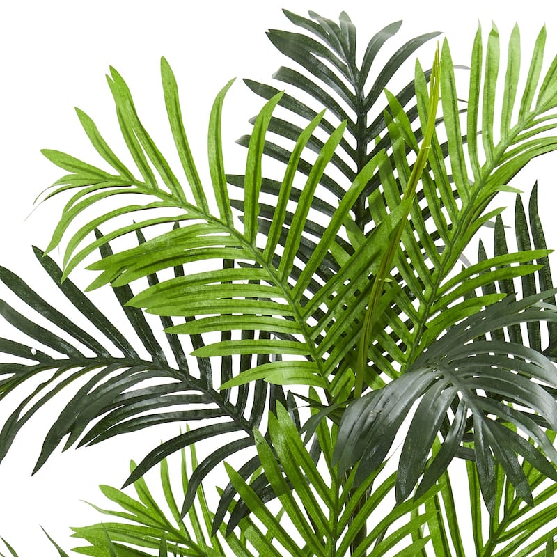 Artificial Palm Tree Indoor - 3ft Lush Green Haven Palm Decor - Tropical Aesthetic for Home Office Living Room - 3ft.