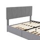 preview thumbnail 8 of 9, Full Size Upholstery Platform Bed with Four Drawers on Two Sides,Modern Style