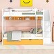 preview thumbnail 3 of 4, Full Bunk Bed with Trundle, Multiple Shelves, and Stairs, Ensuring Safety
