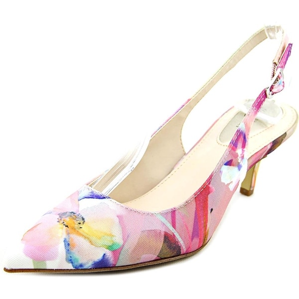 Alfani Babbsy Women Pointed Toe Canvas Slingback Heel