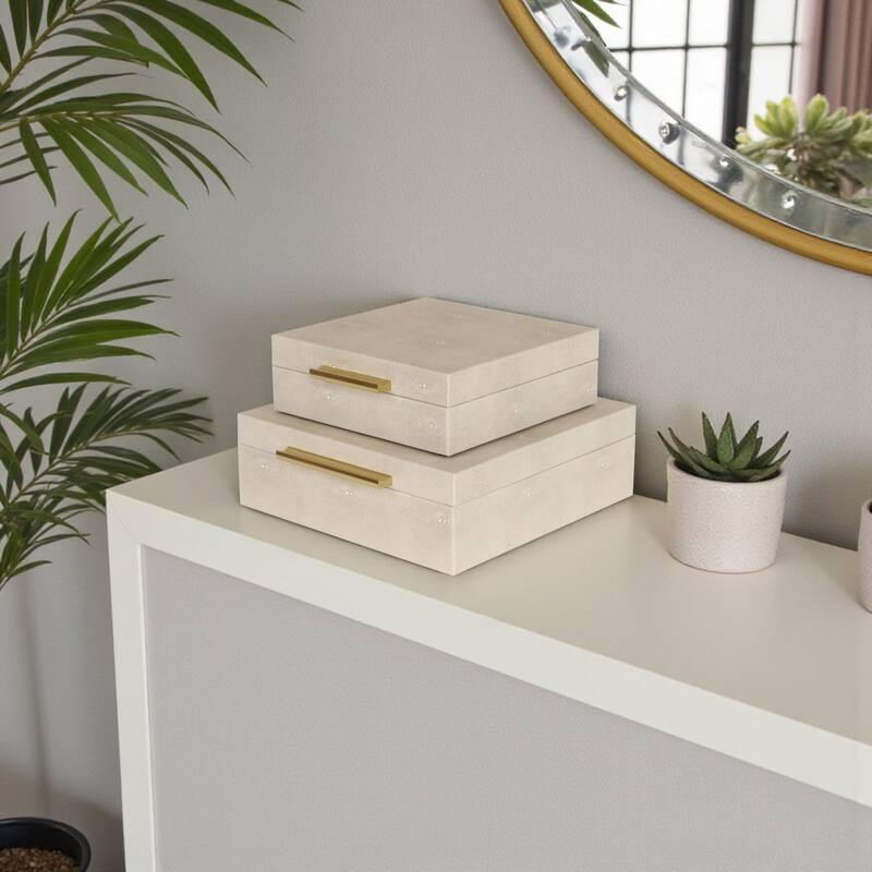 Lusan Black Vinyl Decorative Box Set