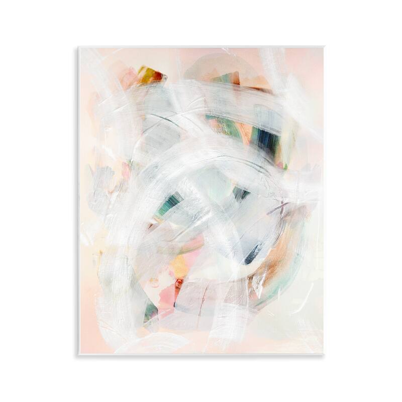 Stupell Soft Abstraction with Curved Lines Wall Plaque Art Design By Gemma Bardot - 11 x 14