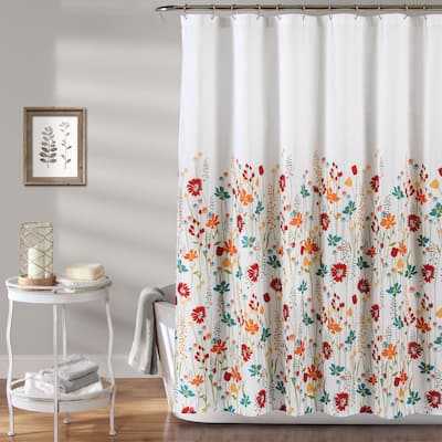 Lush Decor Clarissa Floral Shower Curtain