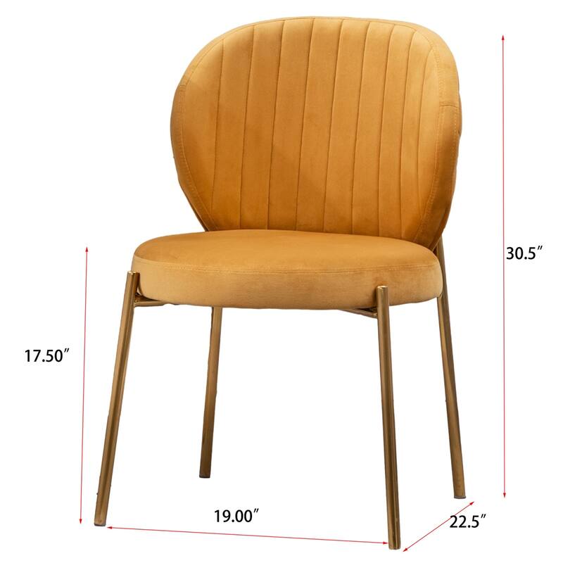 Contemporary Velvet Upholstery Dining Chair