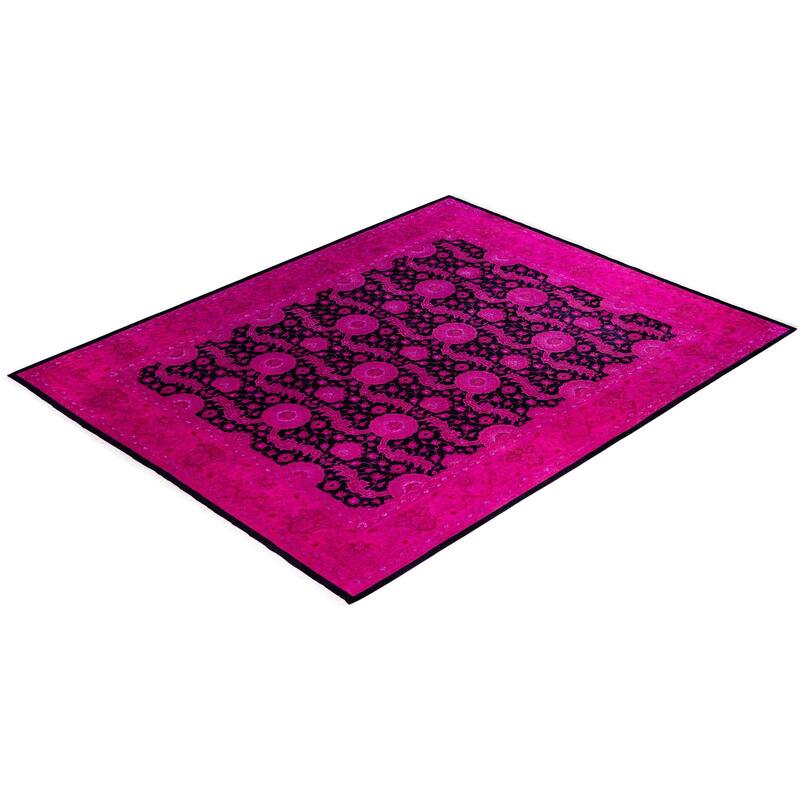 Overdyed One-of-a-Kind Hand-Knotted Area Rug - Pink - 8' 2" x 10' 4"