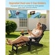 preview thumbnail 7 of 52, WINSOON All Weather HIPS Folding Adirondack Chair with Ottoman, 5-Gear Adjustable Backrest and Retractable Ottoman Set of 4