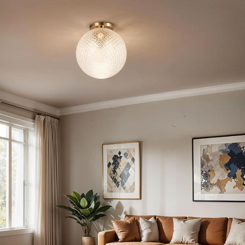 Kenroy Home Prismatic 1-Light Flush Mount