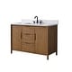 preview thumbnail 55 of 72, Vanity Art Lucerne Freestanding Bathroom Vanity with Stone Top, Hidden Power Station, Hair Dryer Holder, USB Charging Shelf