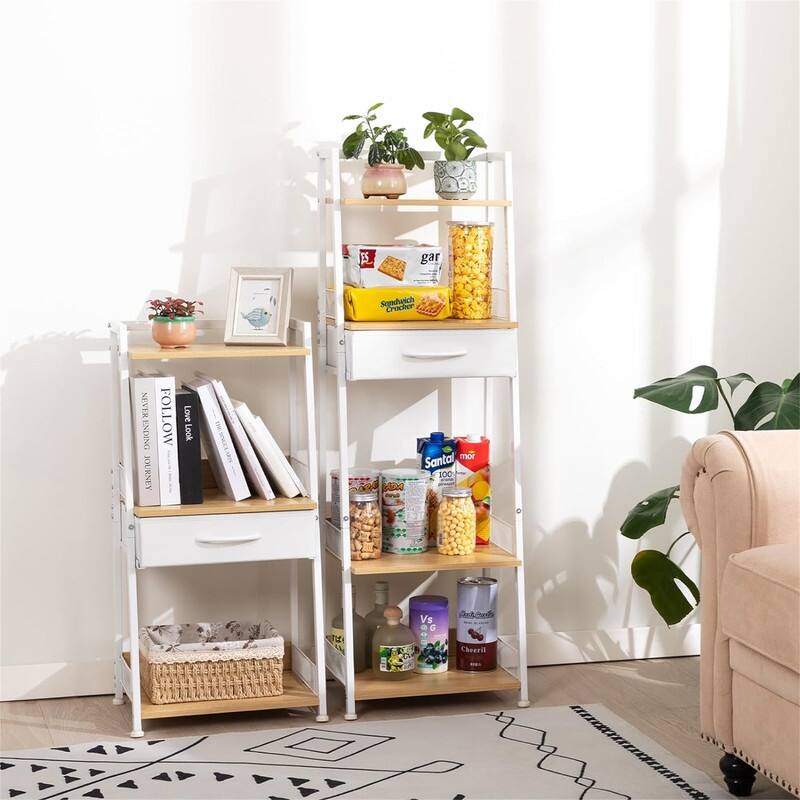 3 Tier Bathroom Ladder Shelf - 11.22"D x 14.88"W x 30.51"H