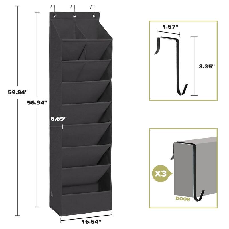 Over the Door Shoe Organizer with 10 Pockets