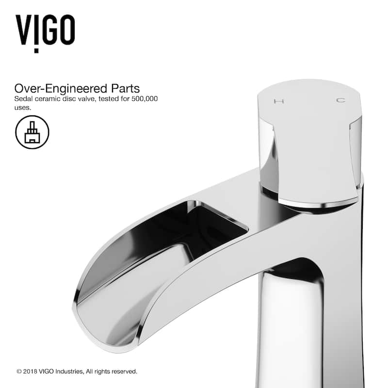 VIGO Paloma 7" H Single Handle Single Hole Bathroom Faucet