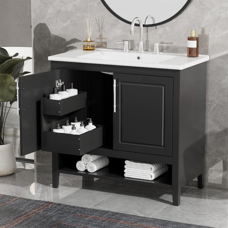 36" Bathroom Vanity with Sink