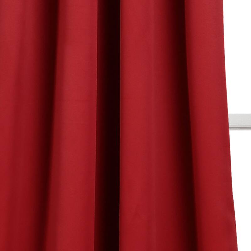 Lush Decor Insulated Grommet Blackout Linen Window Curtain Panel Single