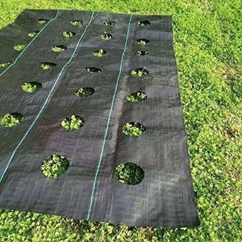 Agfabric Weed Barrier with Holes Landscape PP Woven Weed Block, 3.0oz