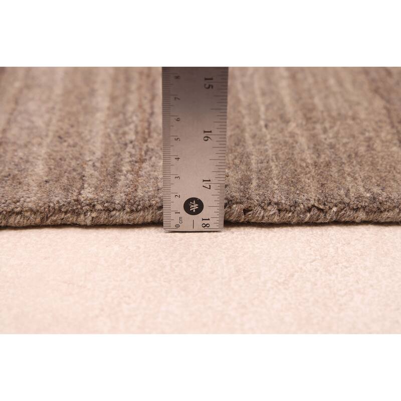ECARPETGALLERY Hand Loomed Kashkuli Gabbeh Grey Wool Rug - 5'0 x 8'0