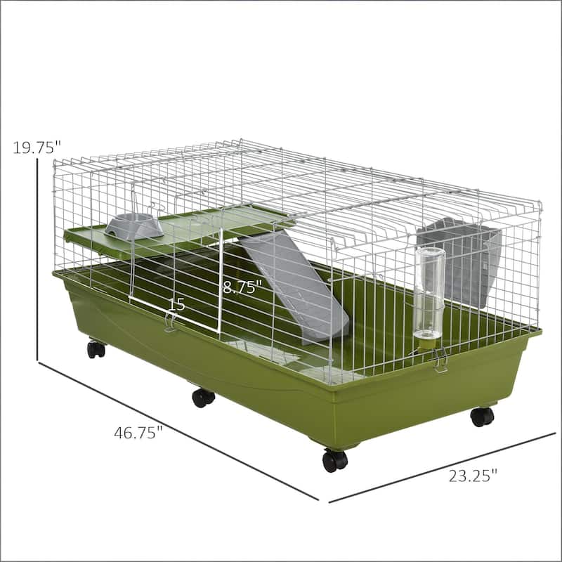 Animal Cage,Pet Play House,Small Animal Cage is designed for convenient cleaning - Green
